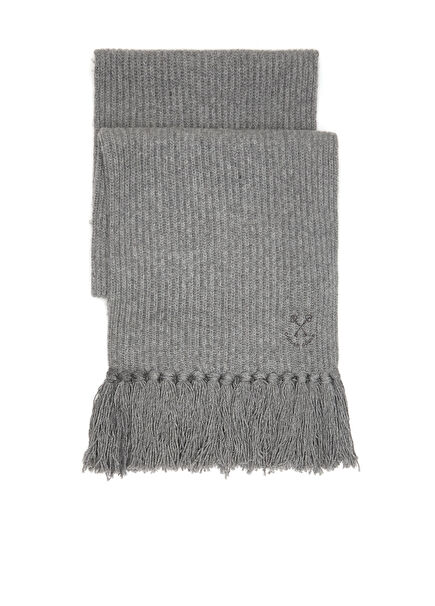 Grey Women's Wool Shawl
