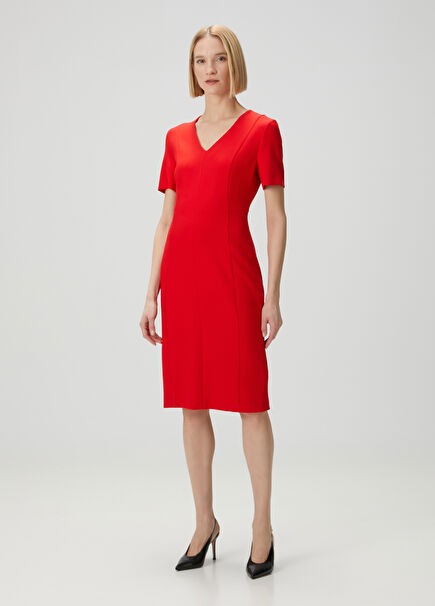 Red Midi Dress