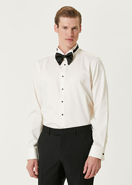 Cream Tuxedo Shirt
