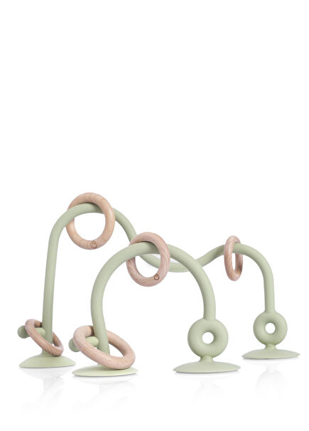 Green Silicone Educational High Chair Toy