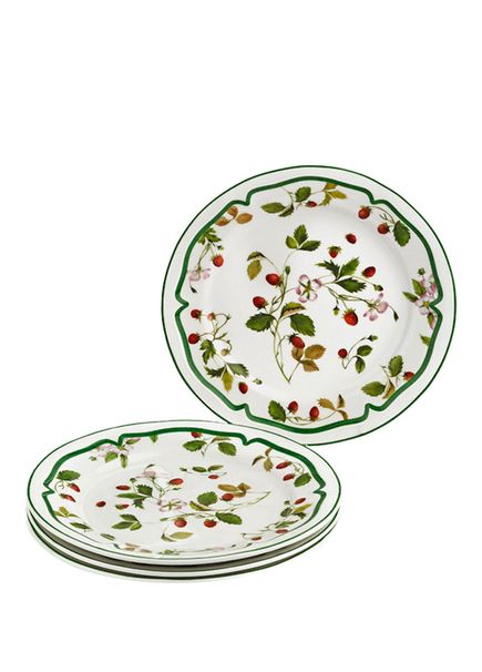 Blassom Bone Desenli Porselen 4’lü Tabak Seti 20 cm