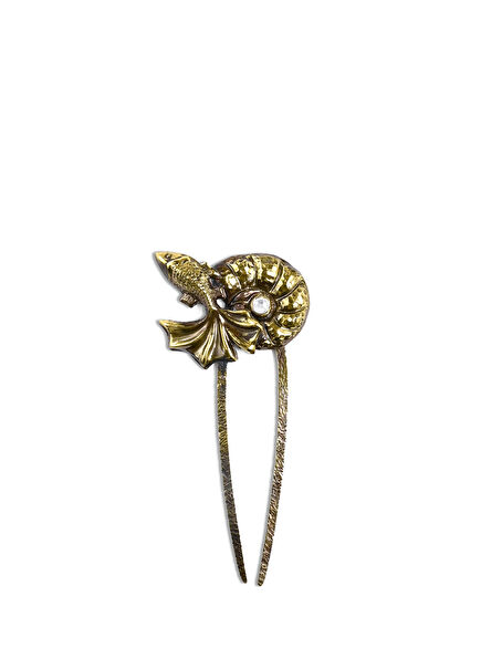 Kalypso Barette Crystal Stone Gold Plated Women's Hair Accessory
