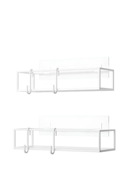 Cubiko Beyaz 2'li Duş Rafı