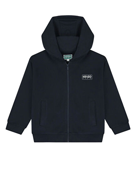 Lacivert Kapüşonlu Çocuk Sweatshirt