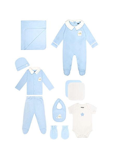 Blue Baby Boy Hospital Exit