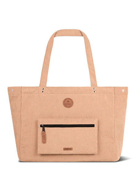 Shopper Bag Luxor Large Size Beige Unisex Shoulder Bag