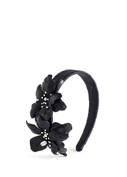 Capri Sun Siyah Deri Kadın Taç