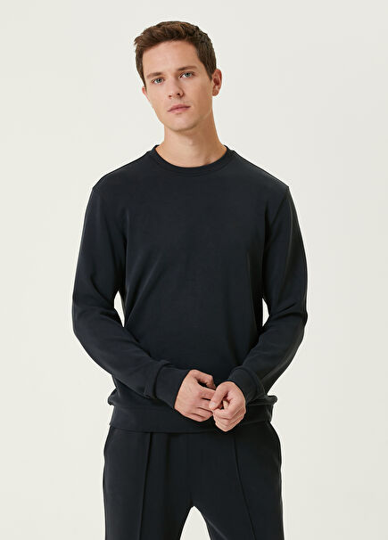 Siyah Logolu Sweatshirt