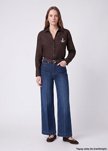 Indigo Wide Leg Jeans