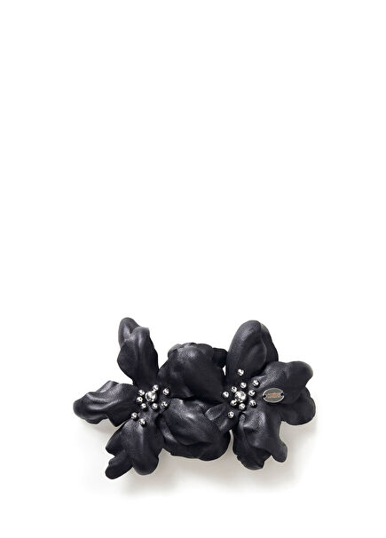 Capri Sun Siyah Deri Kadın Saç Aksesuarı 