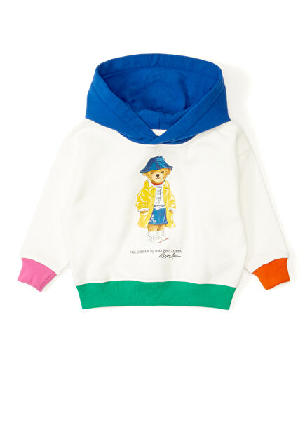 White Hooded Kids Sweatshirt