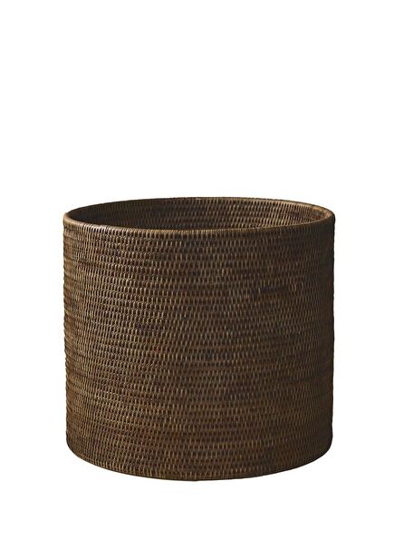 Kahverengi L Rattan Saksı