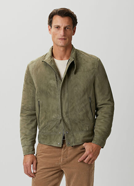 Khaki Suede Coat