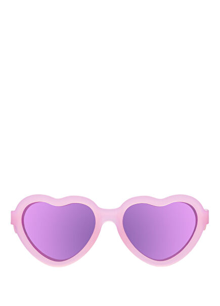 Polarized Heart Frosted Pink Sunglasses