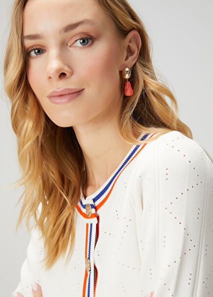 Pink Natural Stone Women's Earrings