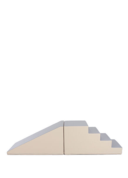 Mega Fun Beige Grey Soft Slide
