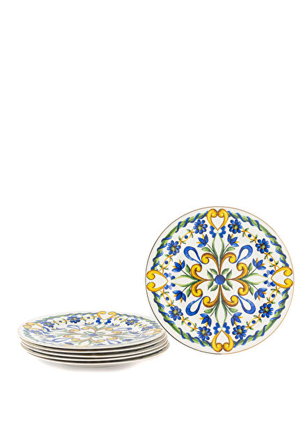 Provence Porcelain 6-Piece Serving Plate 27 cm