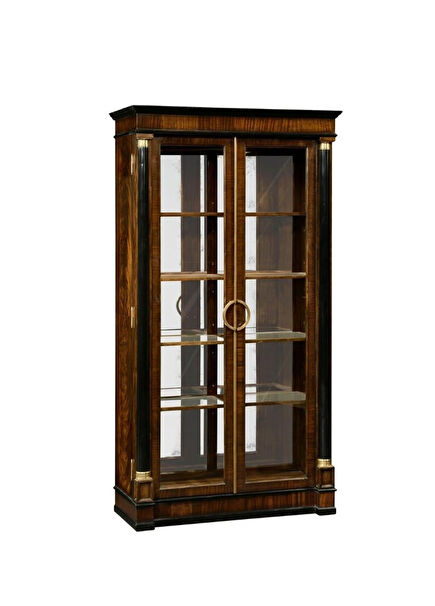 Knightsbridge Antique Mahogany Brown Ahşap Vitrin