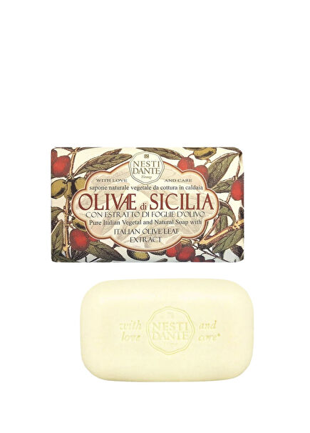 Olivae Sicilia Zeytinyağlı Nemlendirici Vegan Cilt Bakım Sabunu 150 gr