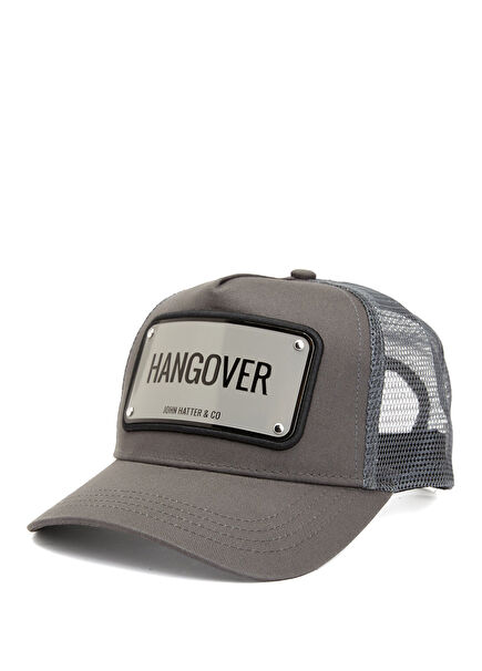 Gri File Dokulu Erkek Şapka