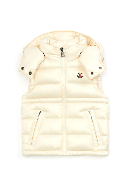 Ania Beige Hooded Girl's Vest