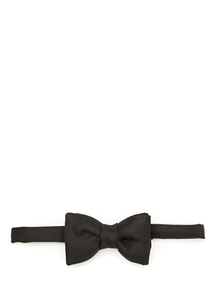 Black Silk Bow Tie