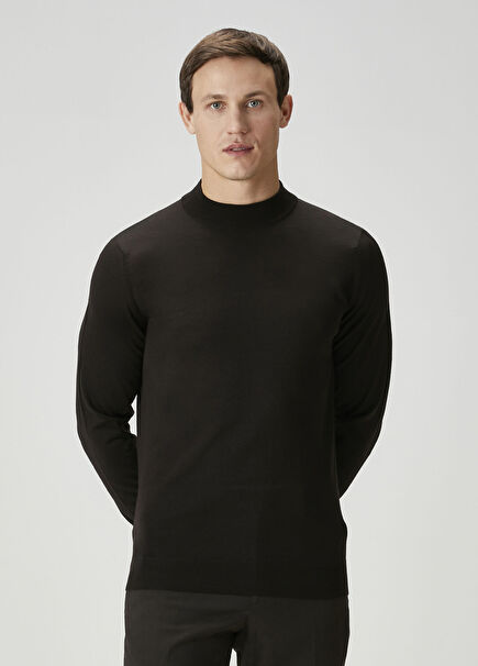 Brown Wool Knitwear