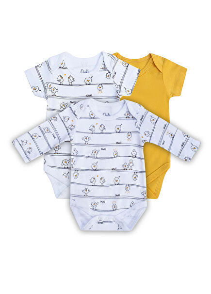 Early Birds 3-Pack Unisex Baby Bodysuit Set
