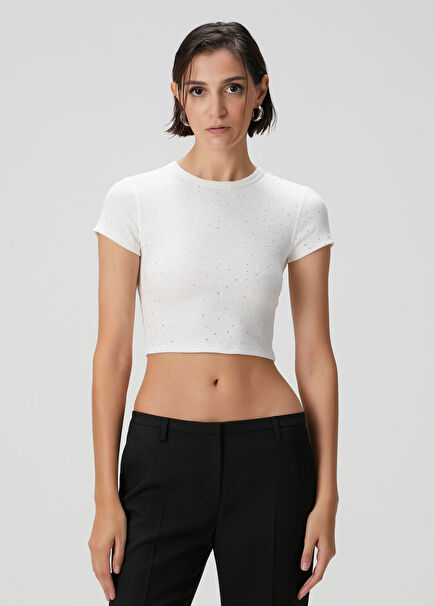 Beyaz Ribli T-shirt