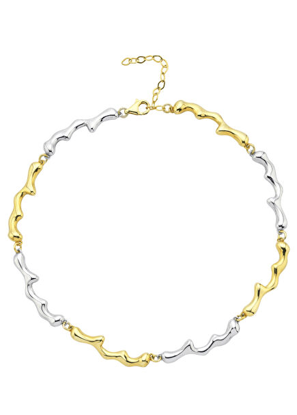 Dery Women's Silver Choker Necklace