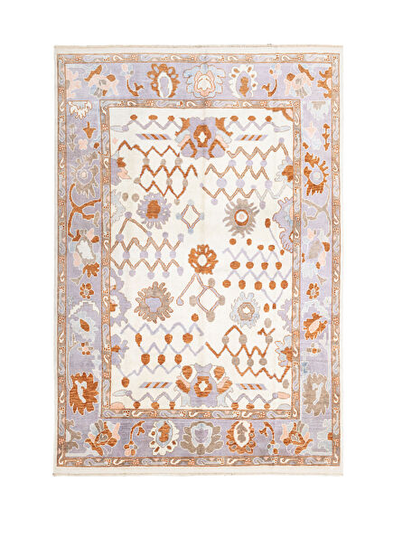 Savran Modern Uşak Desenli El Dokuma Yün Halı 270x392 cm