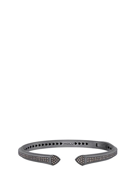 Legend 925 Sterling Silver Men's Bracelet with Brown Diamonds