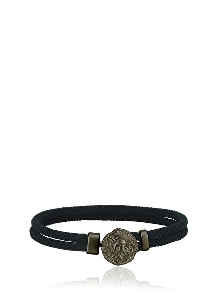 Helmet 925 Ayar Gümüş İpli Erkek Bileklik