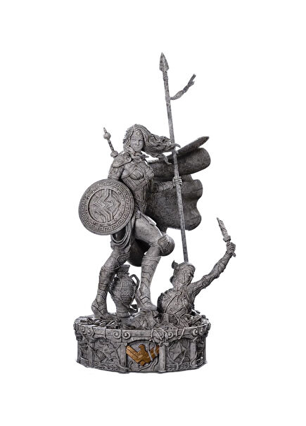 Comics Wonder Woman Unleashed Marble Edition Deluxe 1/10 Art Scale Limited Edition Figür Heykel 