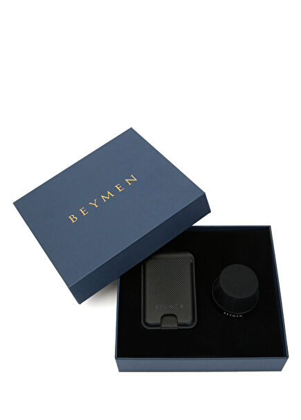 Siyah Hoparlör Mıknatıslı Kartlık Set