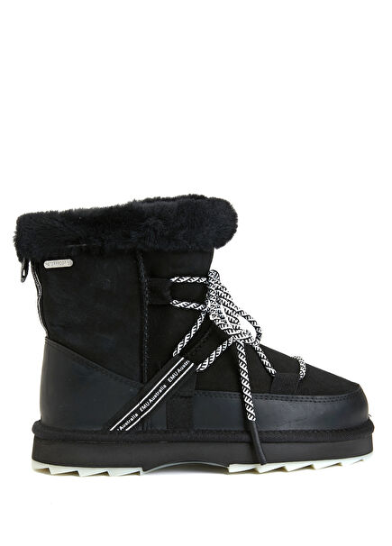 Blurred Black Women's Leather Boots