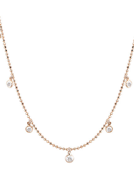 Women's Gold Necklace with Diamond