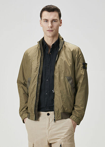Khaki Crinkle Coat