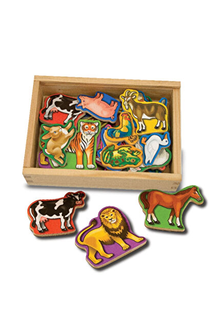 Wooden Magnetic Animals Playset