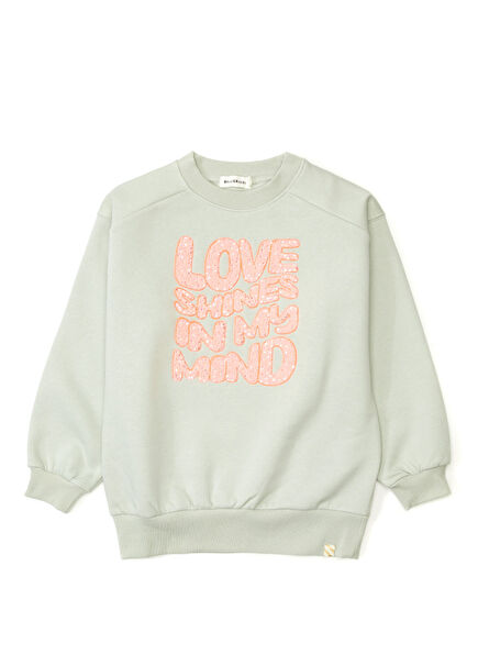 Embroidered Girls Sweatshirt