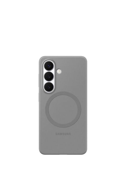 Galaxy S26 Gri Silikon Magnet Telefon Kılıfı