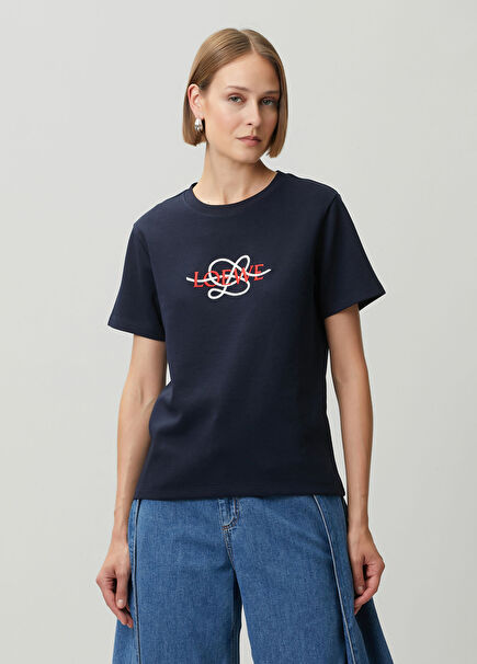 Navy Blue Logo T-Shirt