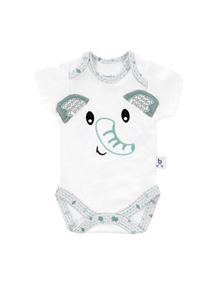 Hero Embroidered Short Sleeve Baby Body