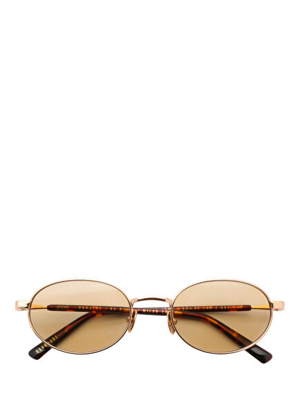 Jade Gold Metal Unisex Sunglasses