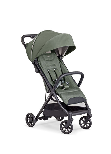 Quid 2+ Crocodile Green One-Handed Folding Cabin Size Stroller