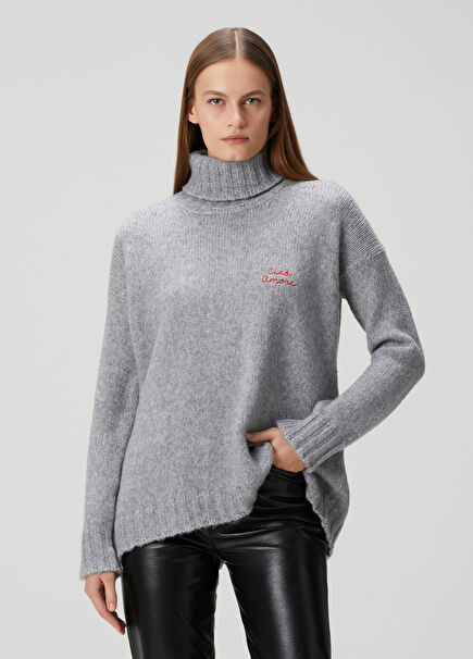 Gray Wool Sweater
