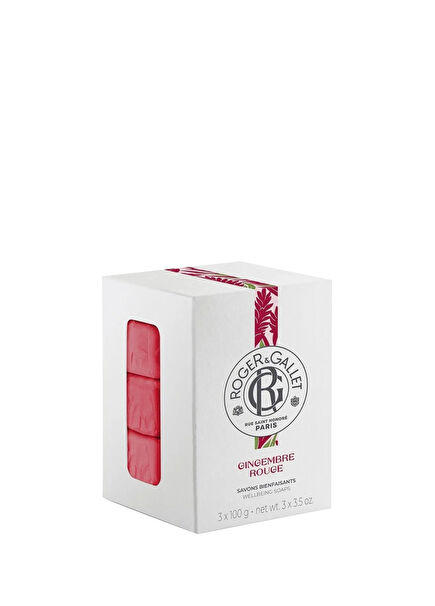 Gingembre Rouge Egzotik Kırmızı Zencefil Kalıcı Doğal Koku 3'lü Katı Sabun 3 x 100 gr