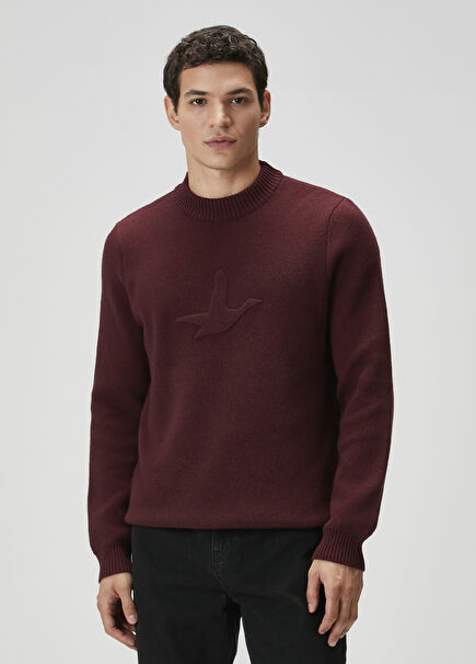 Plum Logo Embroidered Sweater
