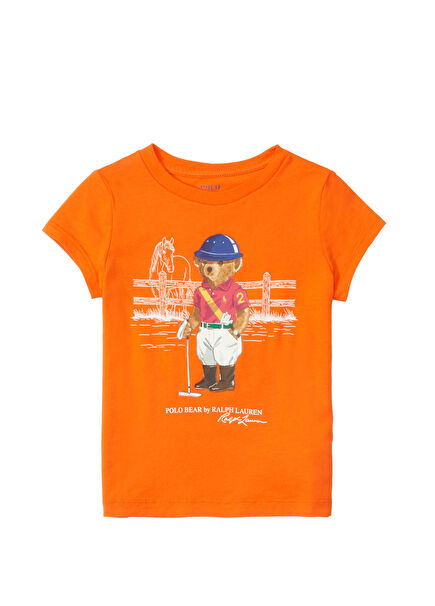 Turuncu Kız Çocuk T-shirt