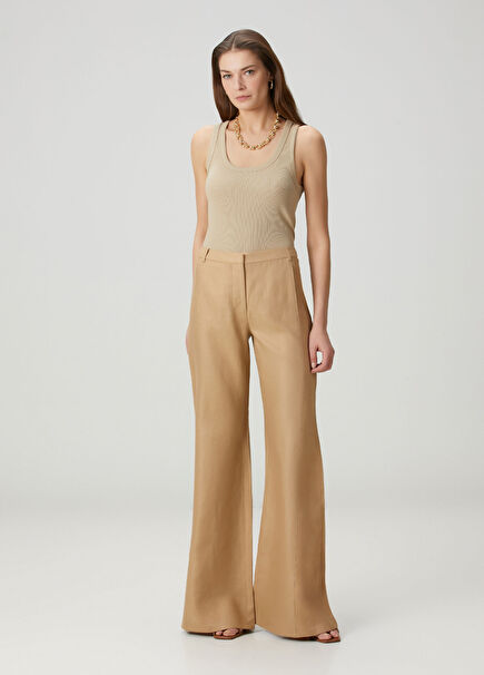 Samwell Beige Linen Pants